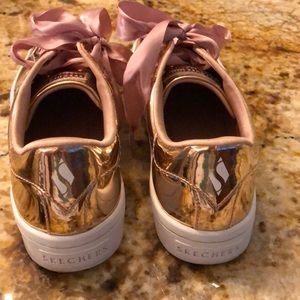 skechers liquid bling rose gold